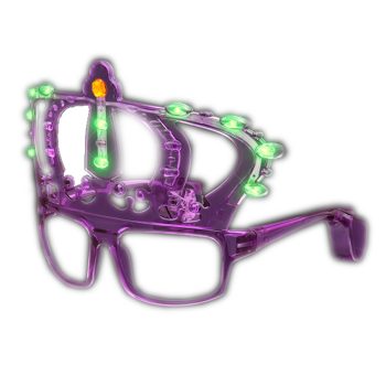 Mardi Gras King Crown LED Sunglasses All Products 3