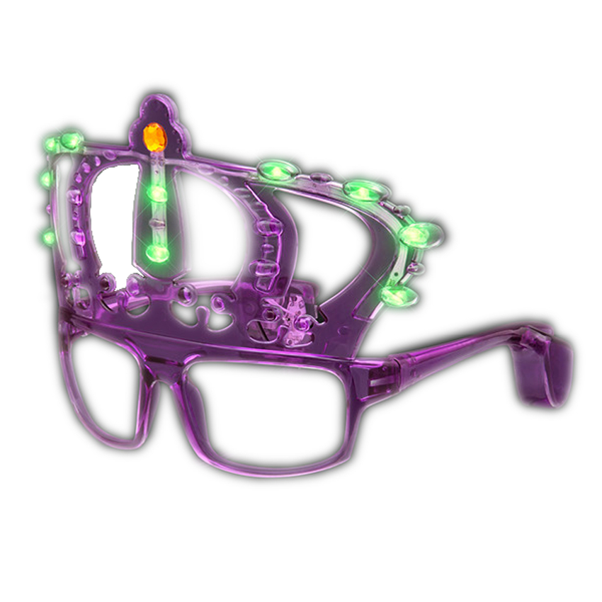 Mardi Gras King Crown LED Sunglasses All Products