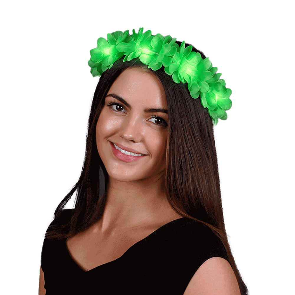 St Patricks Day Green Flower Crown All Products 8