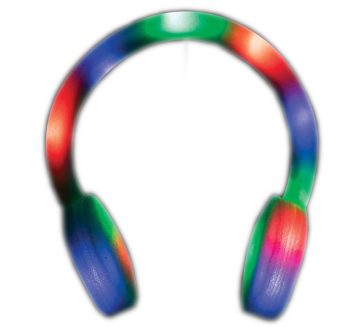 Light Up Multicolor Foam Headphone Pack of 12 All Products
