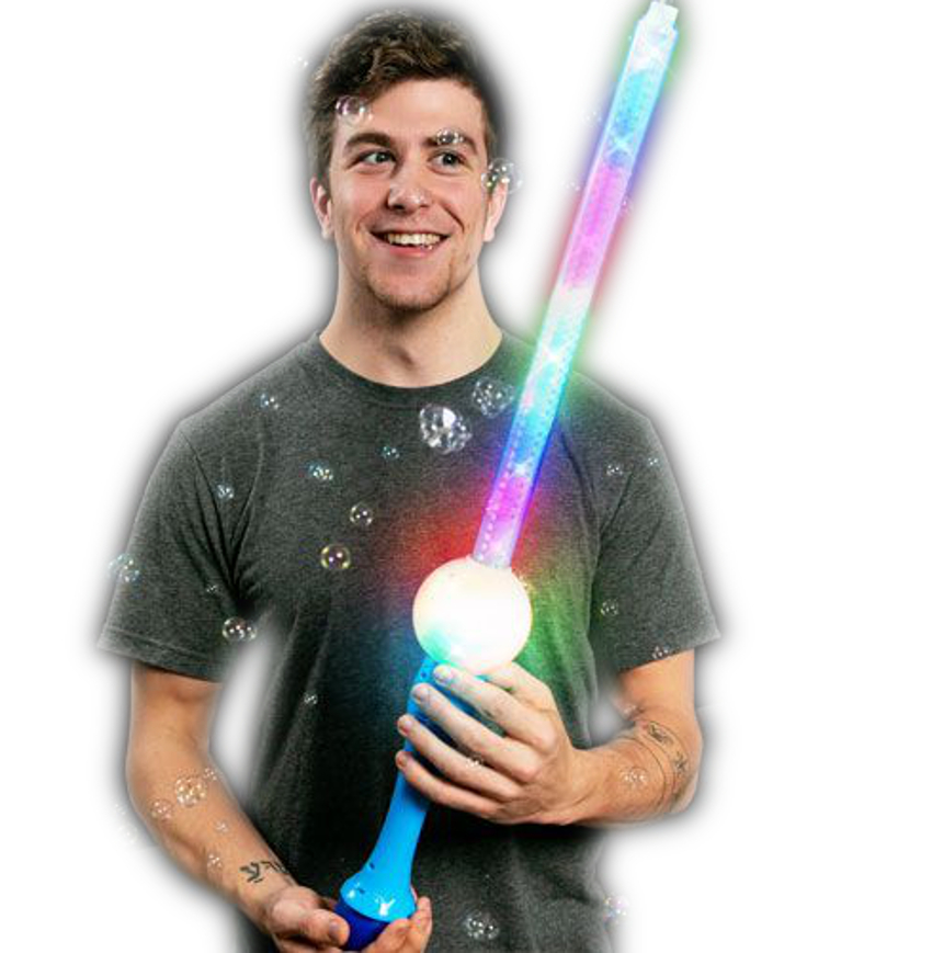 Light Up Multicolor Bubble Sword Assorted Colors Pink or Blue All Products 3