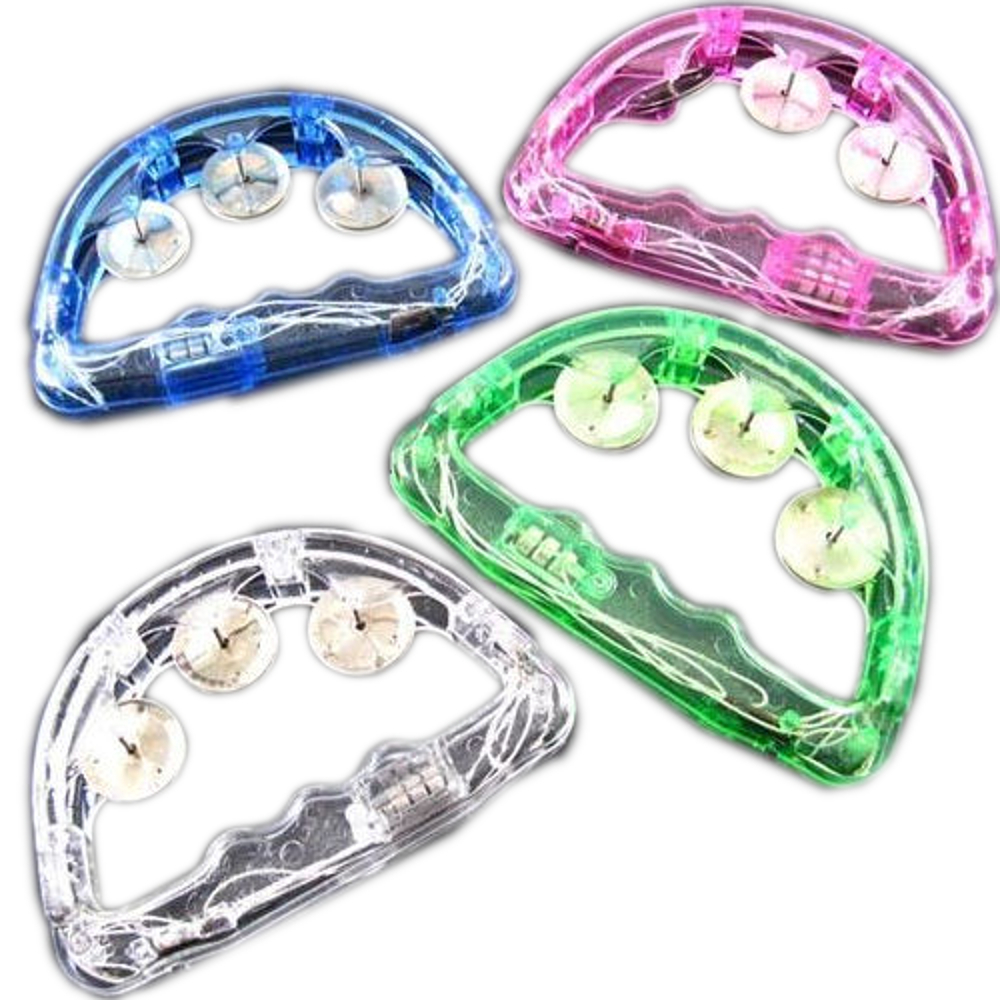 One Assorted Color Small LED Tambourine All Products 3