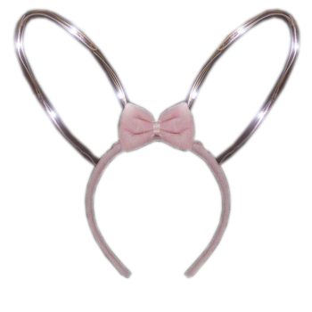 Light Up Starlight Easter Bunny Ears Bendable Headband Clubs, Concerts, Festivals, Disco