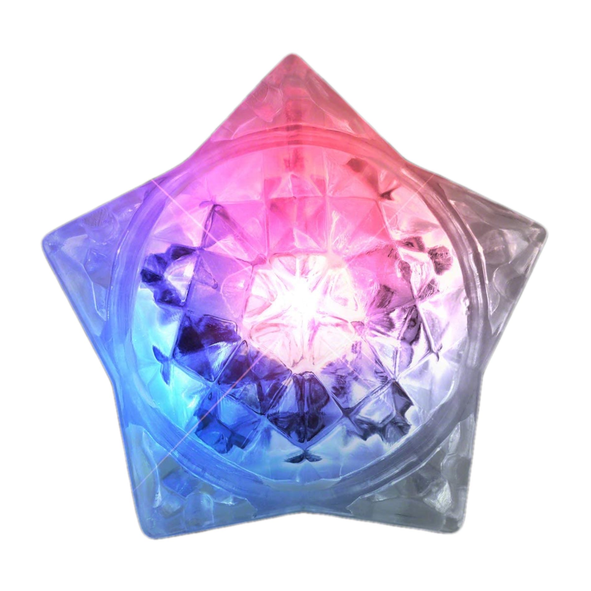 Patriotic Huge Crystal Star Prism Gem Rings RWB All Products 4
