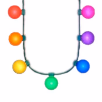 Large Rainbow Party Globes Light Up Crewe Necklace All Products 3
