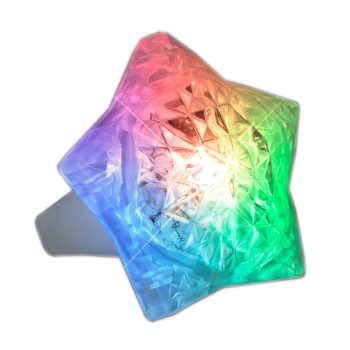 Aurora Huge Crystal Star Prism Gem Rings RGB All Products