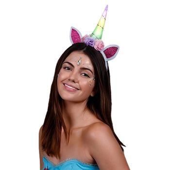 Light Up Color Change Unicorn Horn Flower Headband All Products