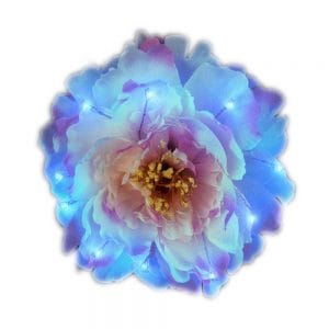 Red on Blue on Green LED Flower Hair Clip All Products
