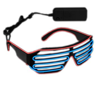 Ultra Electro Luminescent Sunglasses Blue and Red All Products 3