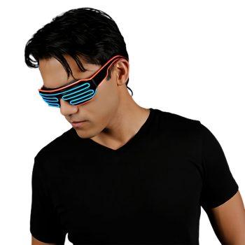 Ultra Electro Luminescent Sunglasses Blue and Red All Products