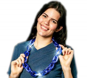 Light Up Blue Chain Necklace All Products