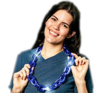 Light Up Blue Chain Necklace All Products 3