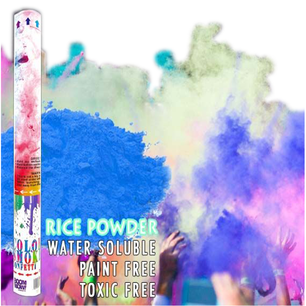 Blue Holi Powder Confetti Cannon 18 Inch All Products 3