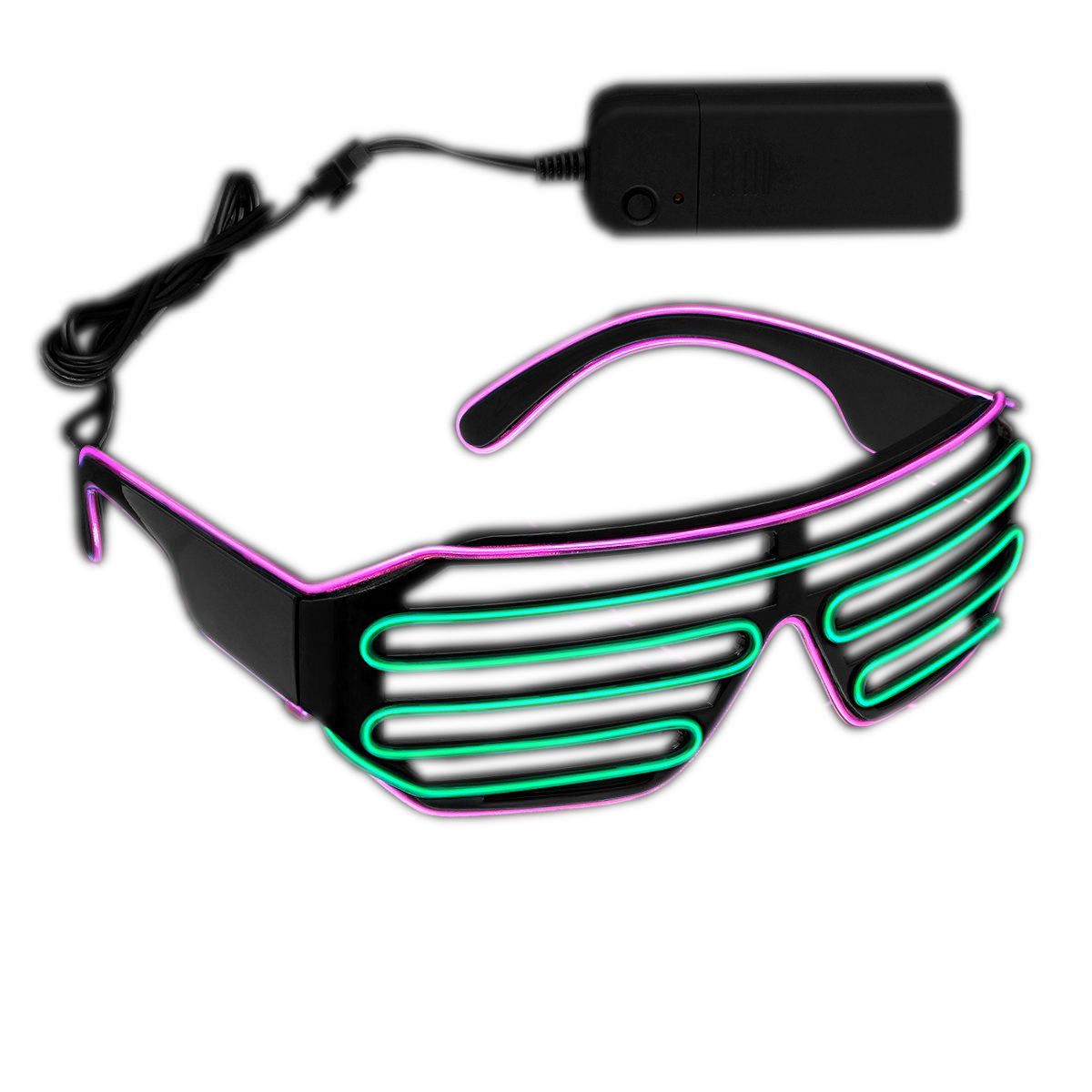 Ultra Electro Luminescent Sunglasses Pink and Green All Products