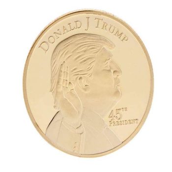 Oath Collection Donald Trump 2020 Commemorative Gold Coin Non-Light Up Fun