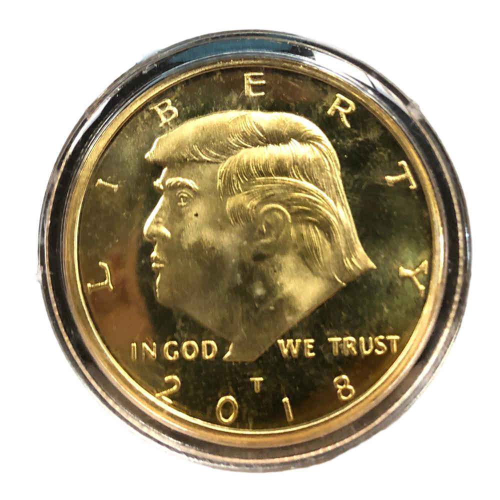 2018 Donald Trump Liberty Gold Plated Coin All Products 3