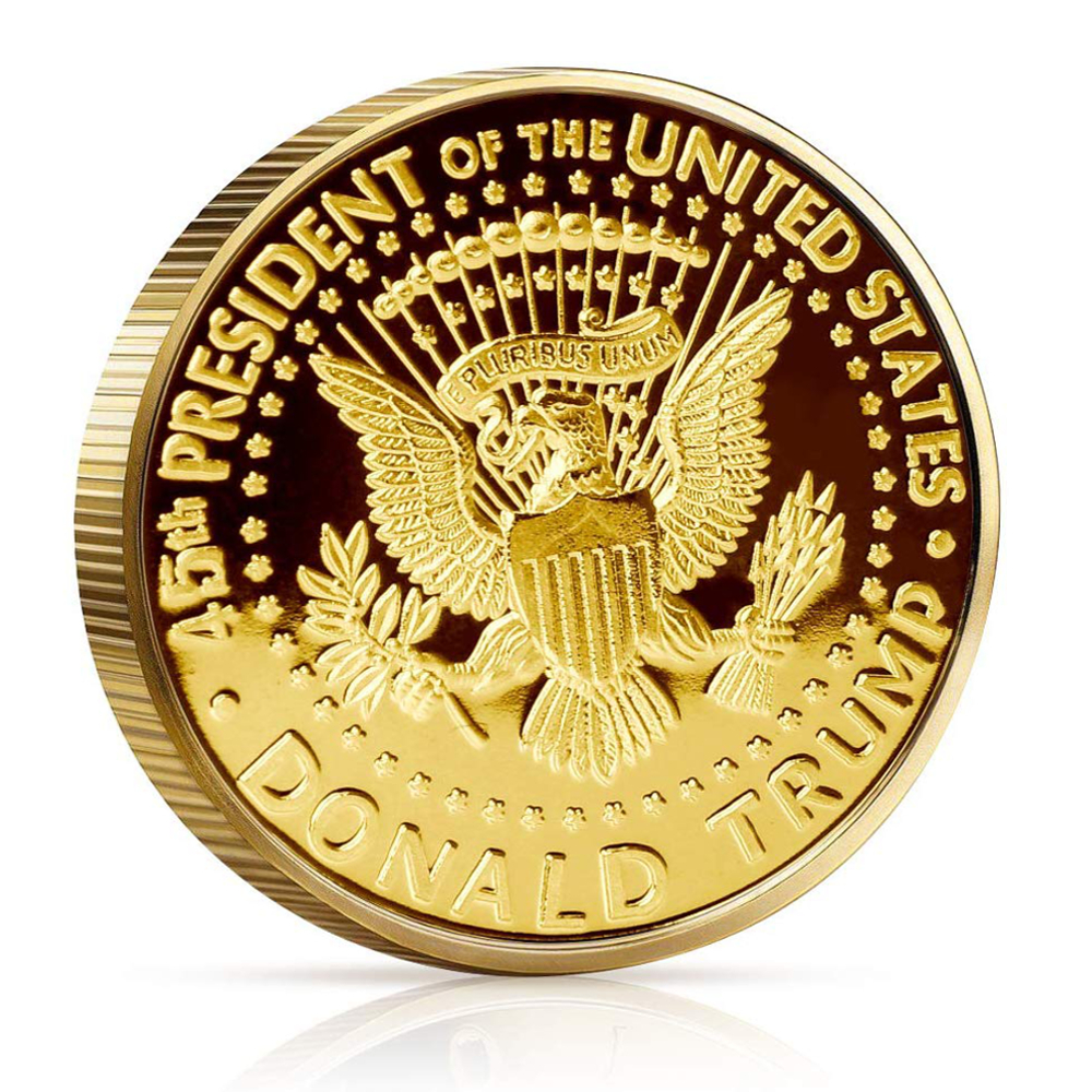 2019 Donald Trump Liberty Gold Plated Coin All Products 4