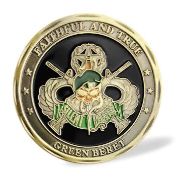 US Army Green Barret Special Forces Faithful and True Commemorative Coin All Products