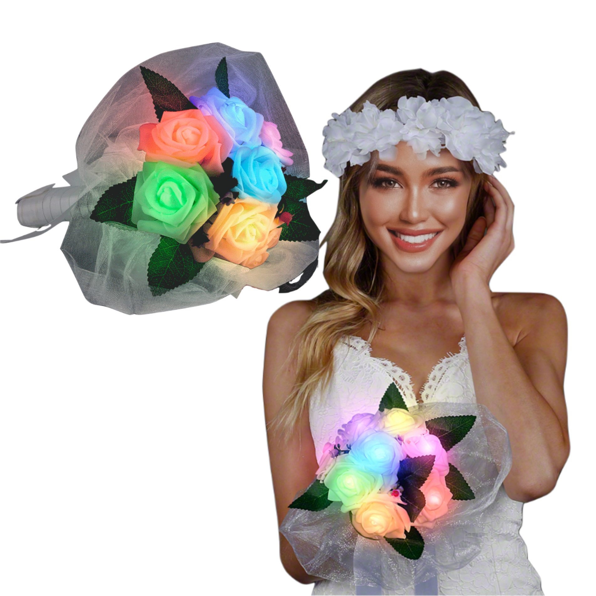 Light Up Flower Bouquet for Wedding All Products 5