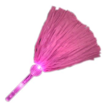 LED Team Spirit Pom Pom Pink Cheer Sticks