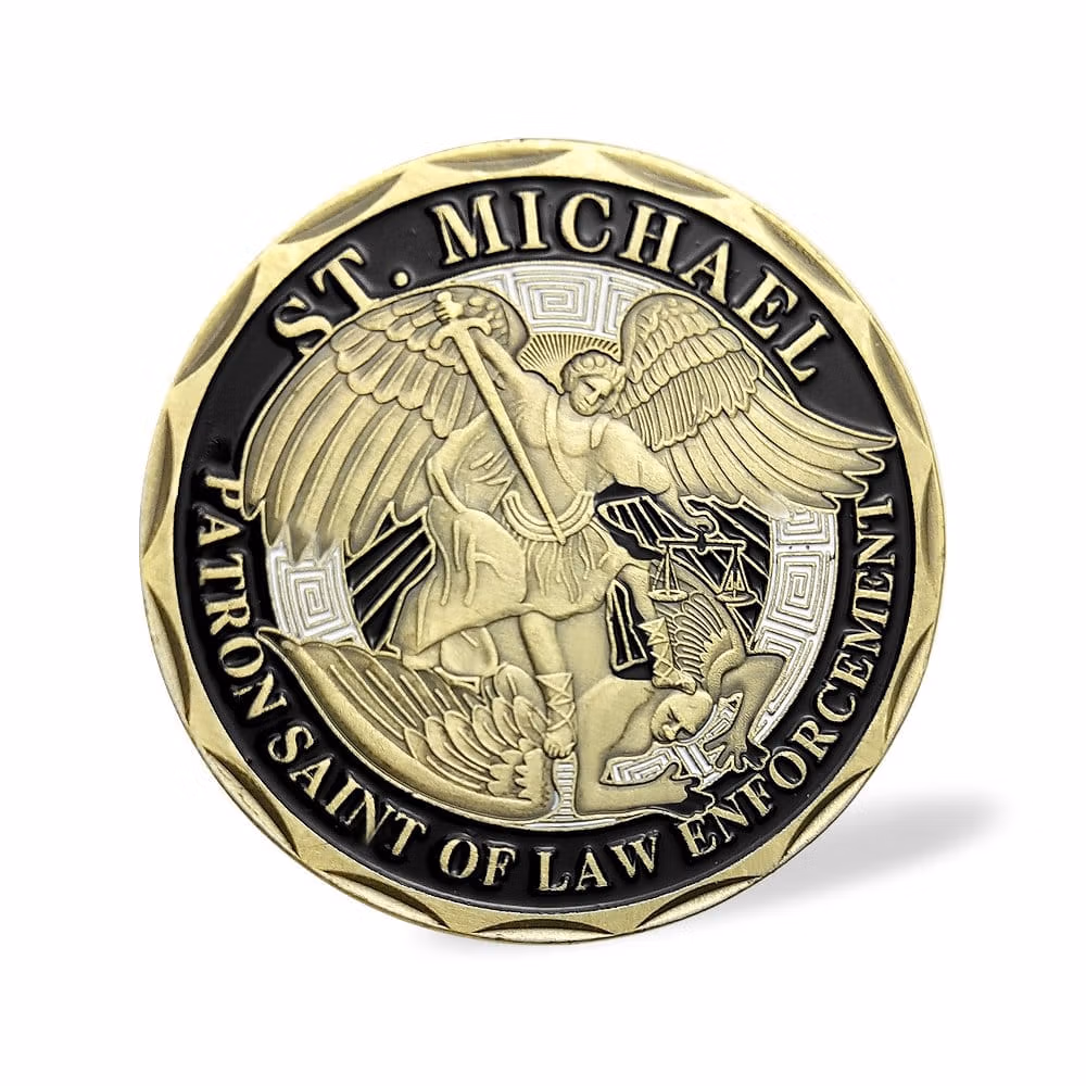 St Michael Police Officer Commemorative Gold Coin All Products 3