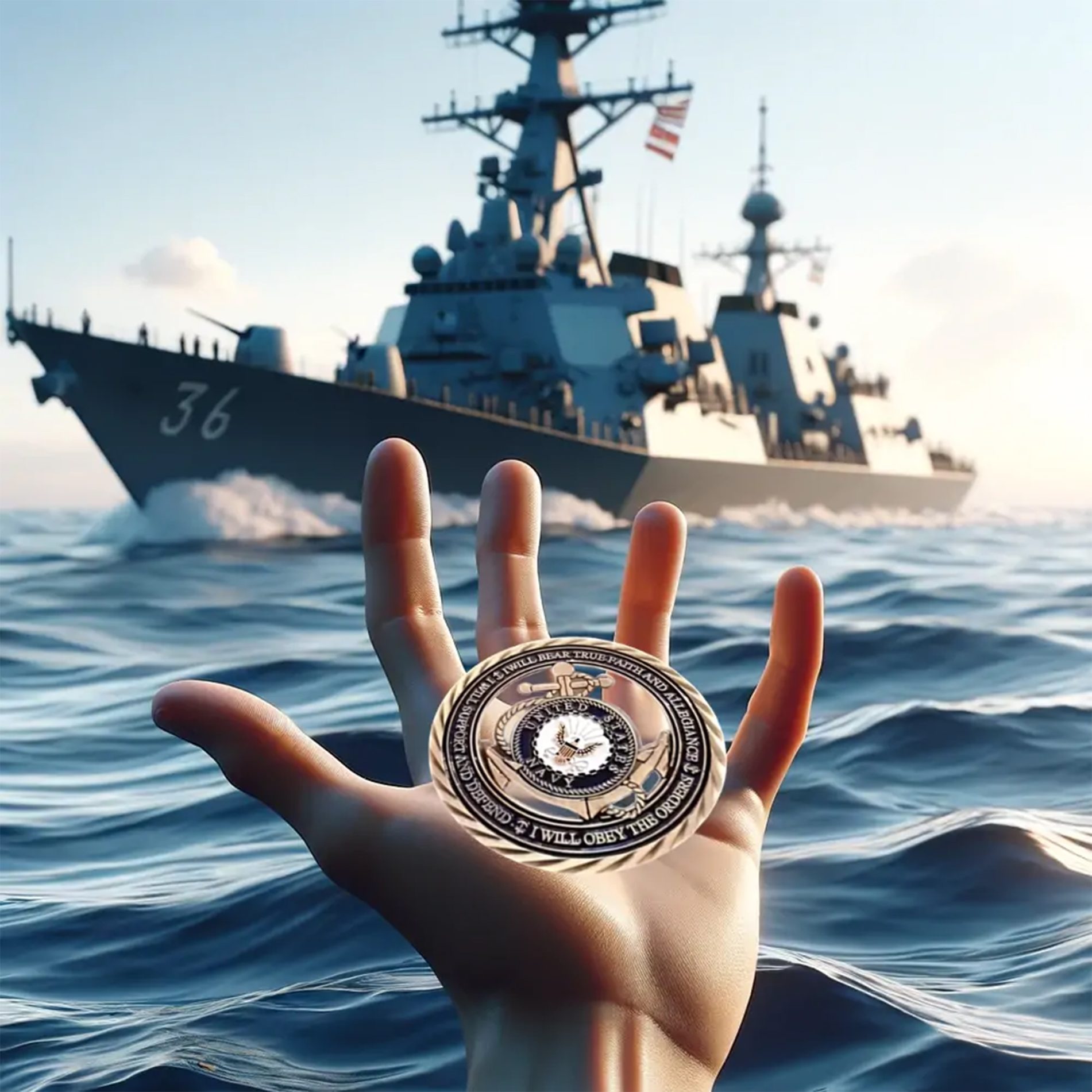 US Navy Core Values Commemorative Coin All Products 6