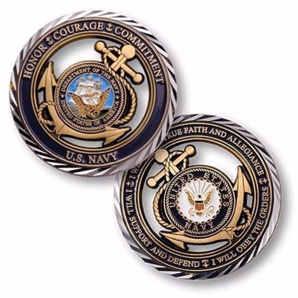 US Navy Core Values Commemorative Coin All Products 4