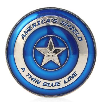 Americas Shield Thin Blue Line Commemorative Coin 4th of July