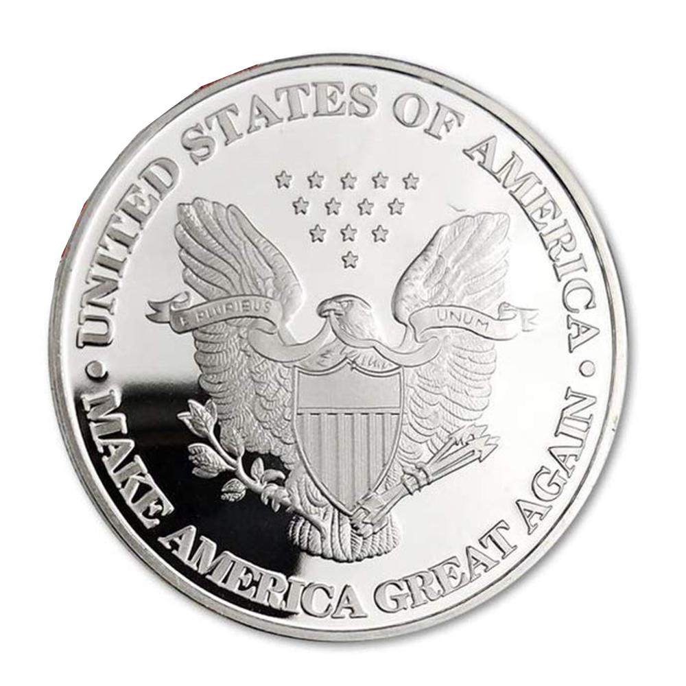 45th US President Donald Trump on USA Flag Commemorative Silver Coin All Products 4