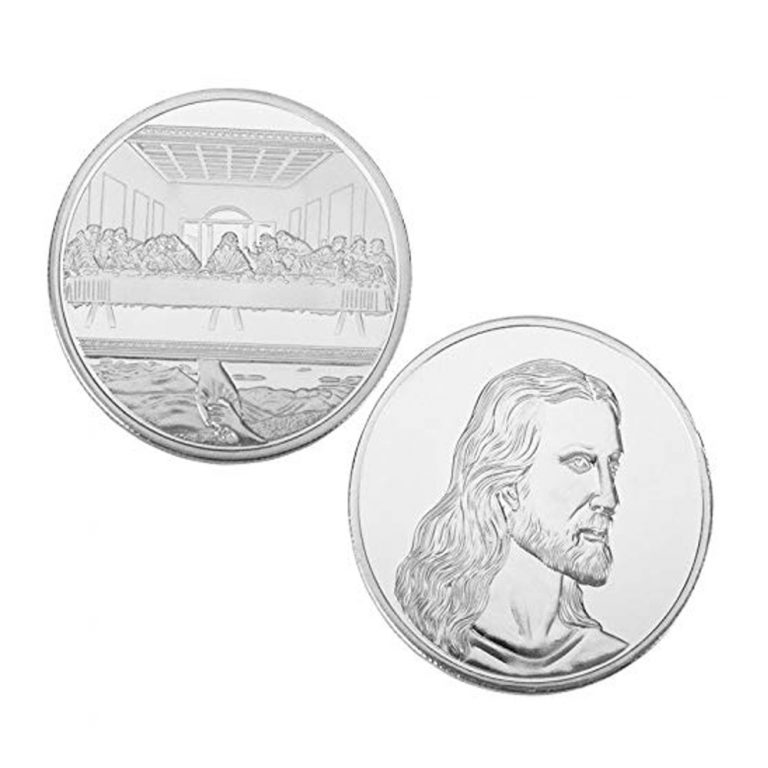 Jesus The Last Supper Commemorative Coin Silver | Best Glowing Party ...