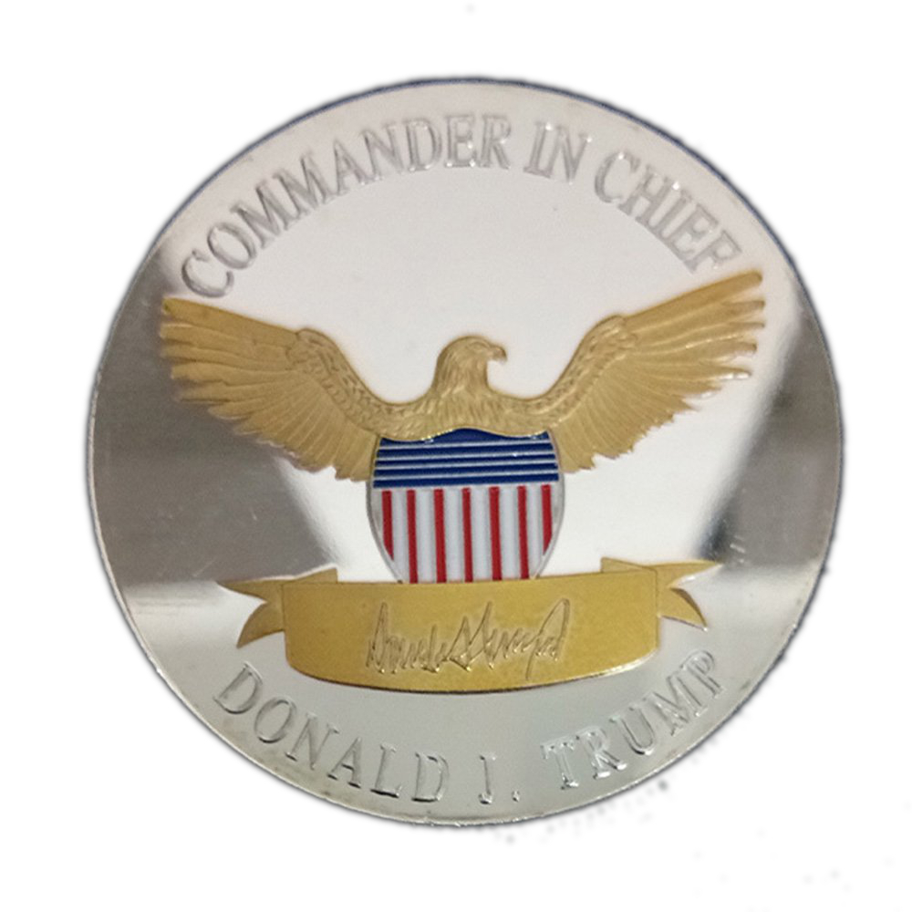 Commander in Chief 2020 Donald Trump Commemorative Gold on Silver Coin All Products 5