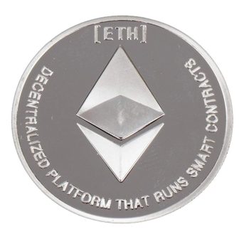 Silver Plated Ethereum Cryptocurrency Coin All Products