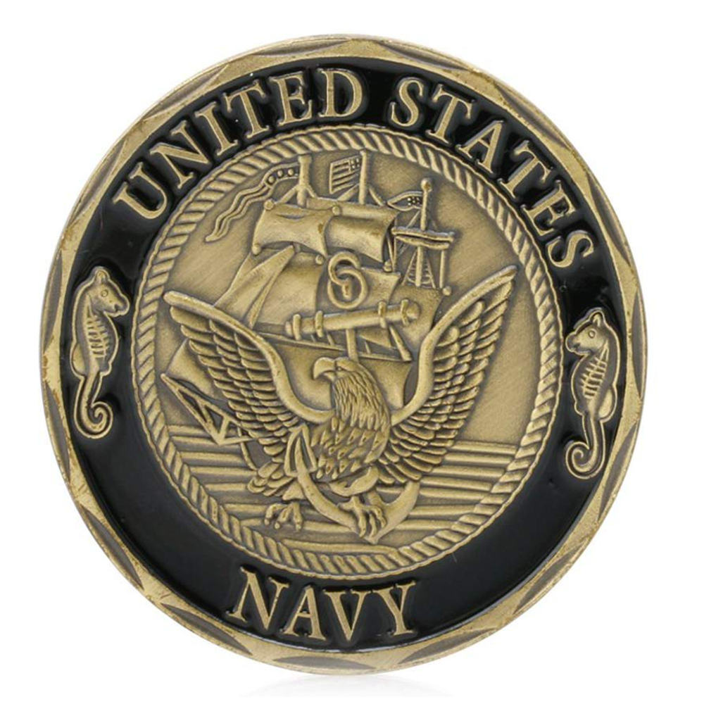 US Navy Crossing The Line Shellback Bronze Challenge Coin All Products 3