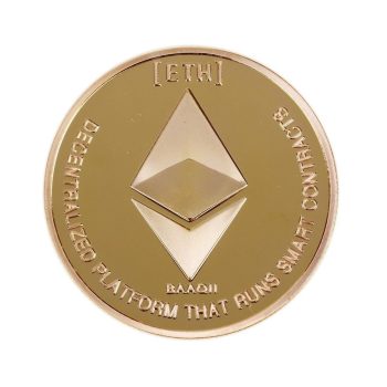 Gold Plated Ethereum Cryptocurrency Coin All Products