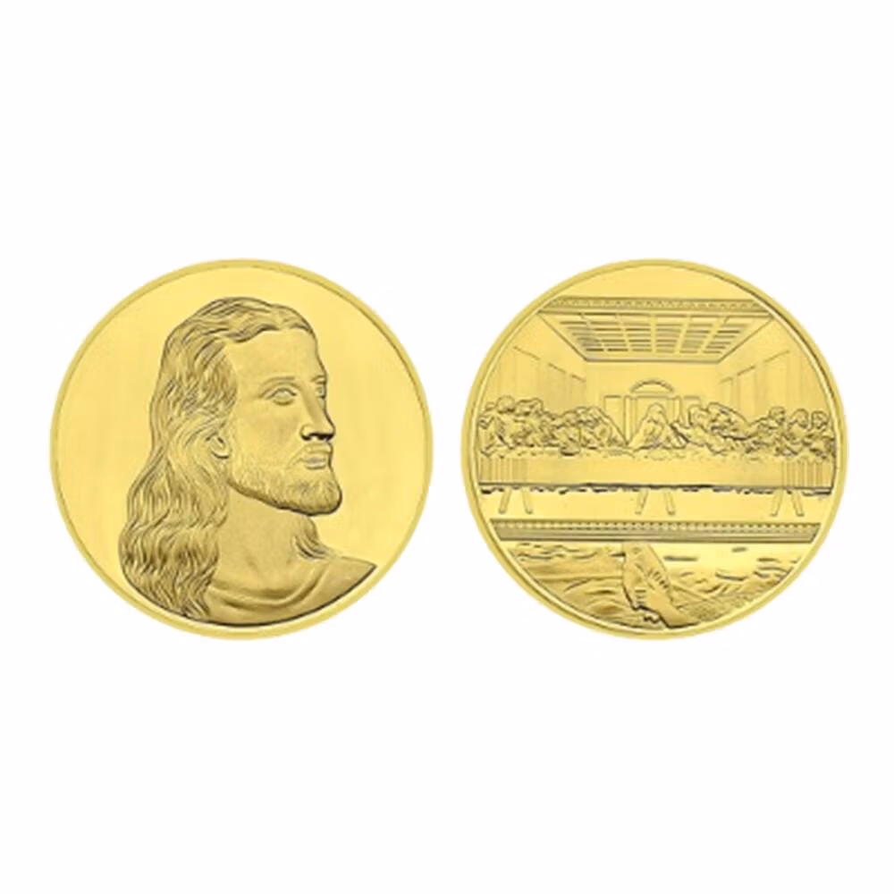 Jesus The Last Supper Commemorative Coin Gold Christian and Religious Coins 9