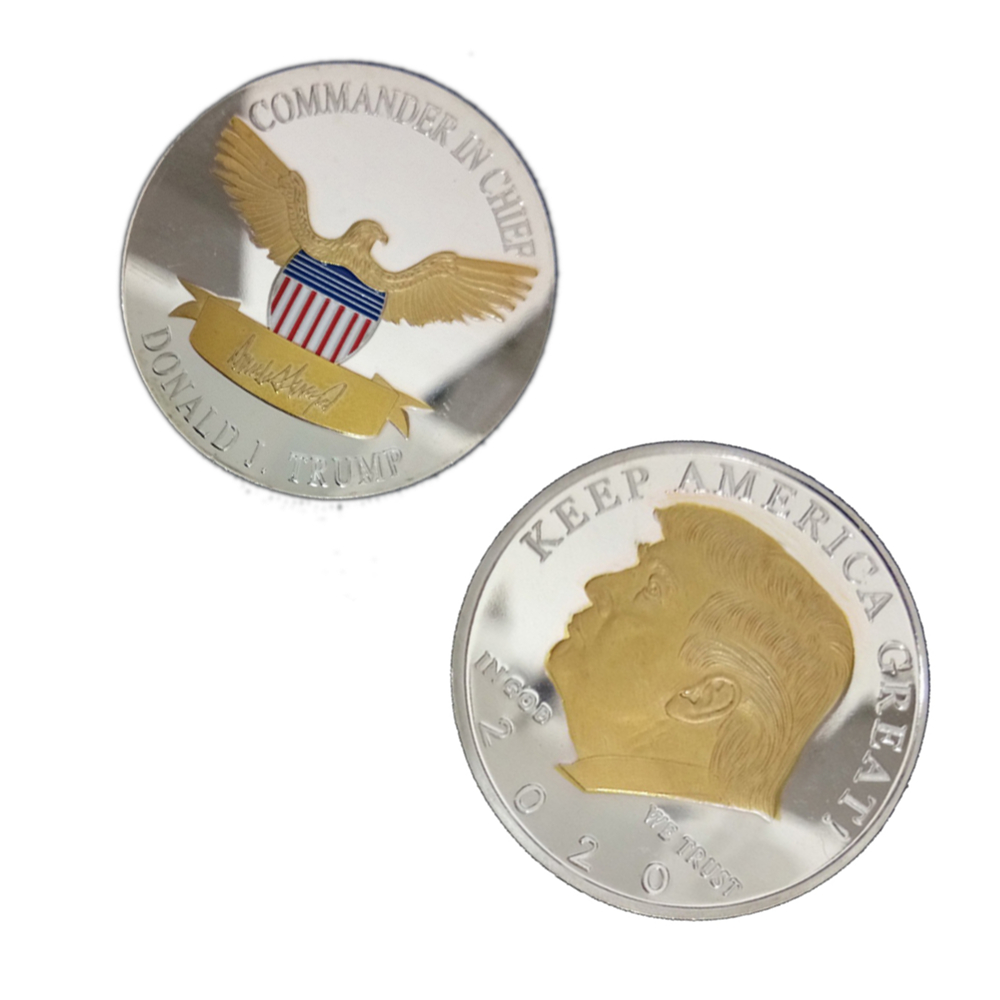Commander in Chief 2020 Donald Trump Commemorative Gold on Silver Coin All Products 4