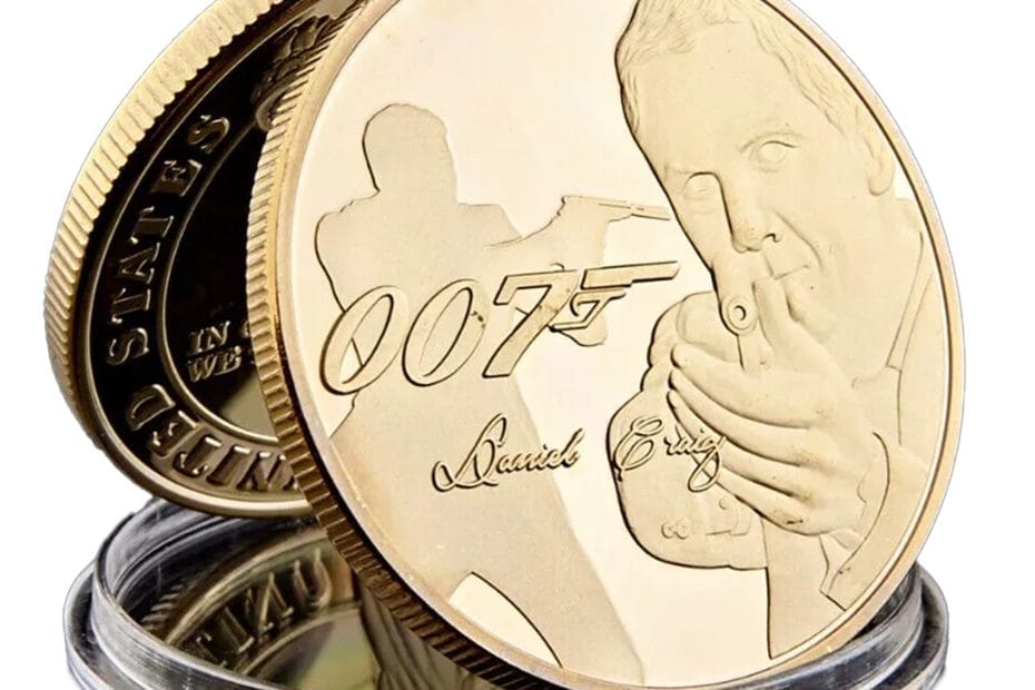 007 James Bond Walther PPK Death Spiral Sniper Scope Commemorative Gold Coin All Products