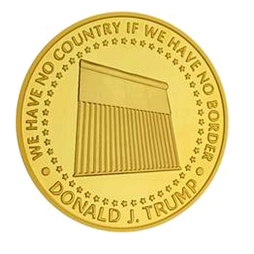 Donald Trump 2020 Border Wall Security Commemorative Gold Coin All Products 4