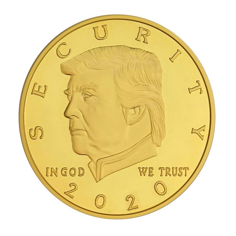 Donald Trump 2020 Border Wall Security Commemorative Gold Coin All Products 3