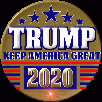 Donald TRUMP 2020 Keep America Great MAGA Flashing Pin All Body Lights and Blinkees