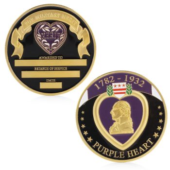 Purple Heart Military Merit Division Challenge Coin All Products