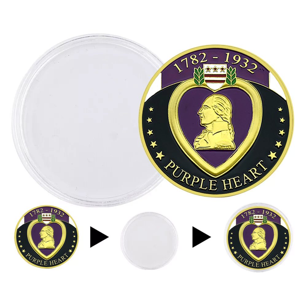 Purple Heart Military Merit Division Challenge Coin All Products 6