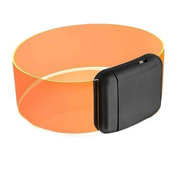 Cosmic Orange LED Bracelets Magnetic Clasp Halloween Light Up Accessories