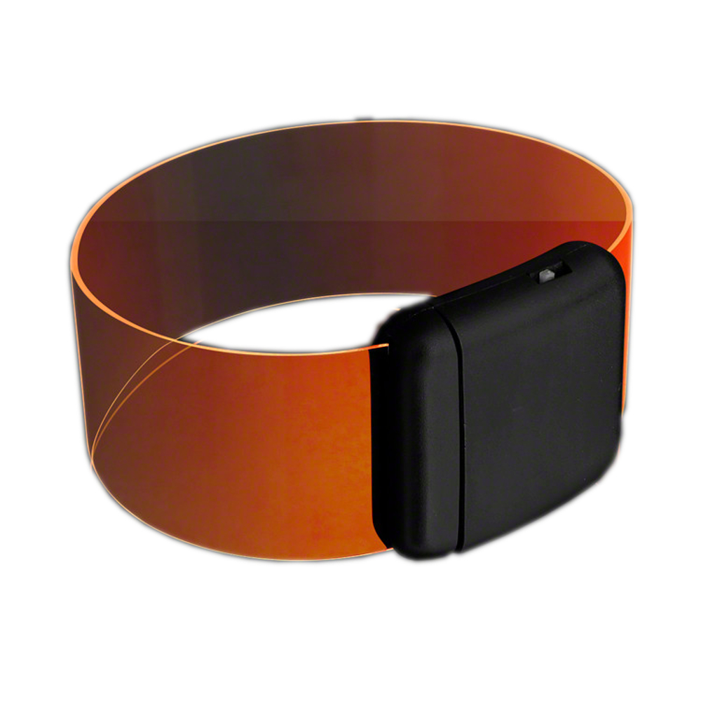 Cosmic Orange LED Bracelets Magnetic Clasp All Products