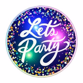 Light Up Lets Party Flashing Blinky Light Badge Pin All Body Lights and Blinkees 3