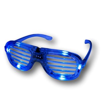 Blue Slotted Rock Star Shutter Sunglasses Pack of 6 All Products