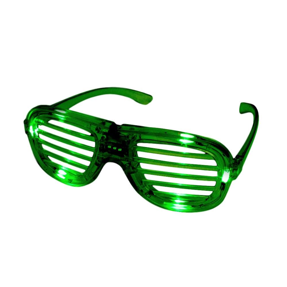 Green Slotted Rock Star Shutter Sunglasses Pack of 6 All Products Green Slotted Rock Star Shutter Sunglasses Pack of 6 All Products 3
