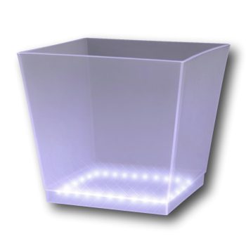 Light Up Chilled Cube Ice Bucket White All Products