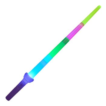 Light Up Expandable Multicolor Neon Swords Halloween Light Up Swords
