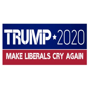 Bumper Sticker Donald Trump 2020 Make Liberals Cry Again Non-Light Up Fun